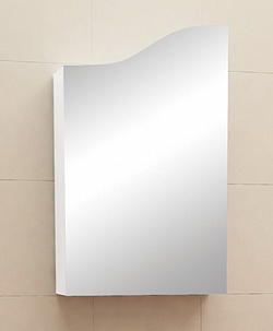 Зеркало-шкаф "Уют-Волна" 45 см  белый<br>