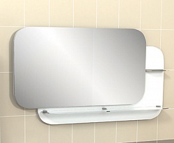 Зеркало "Адажио" 100 см  белое, светодиод.подсветка <br>